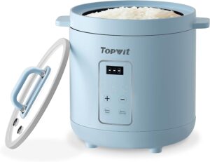 Topwit Mini Rice Cooker, 2 Cups Uncooked